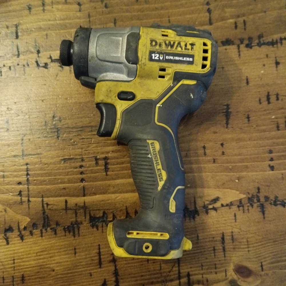 DEWALT DCF801 12V MAX Brushless 1/4 Inch Impact Driver Yellow Black Bare Tool c4